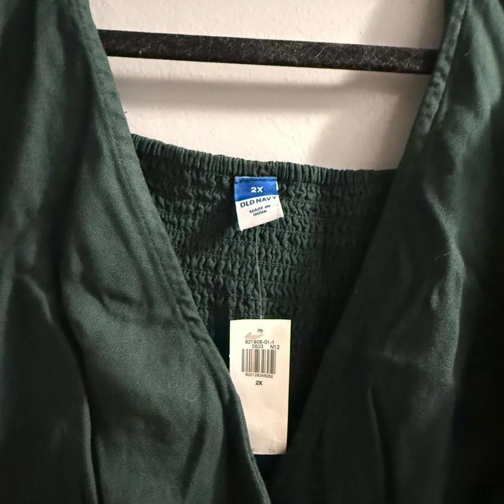Old Navy Dark Green Long Sleeve Dress - Picture 3 of 4